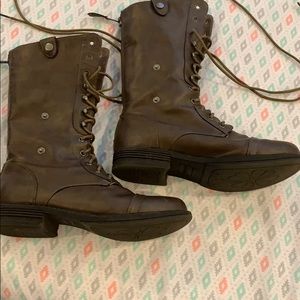 Maddengirl lace up boots